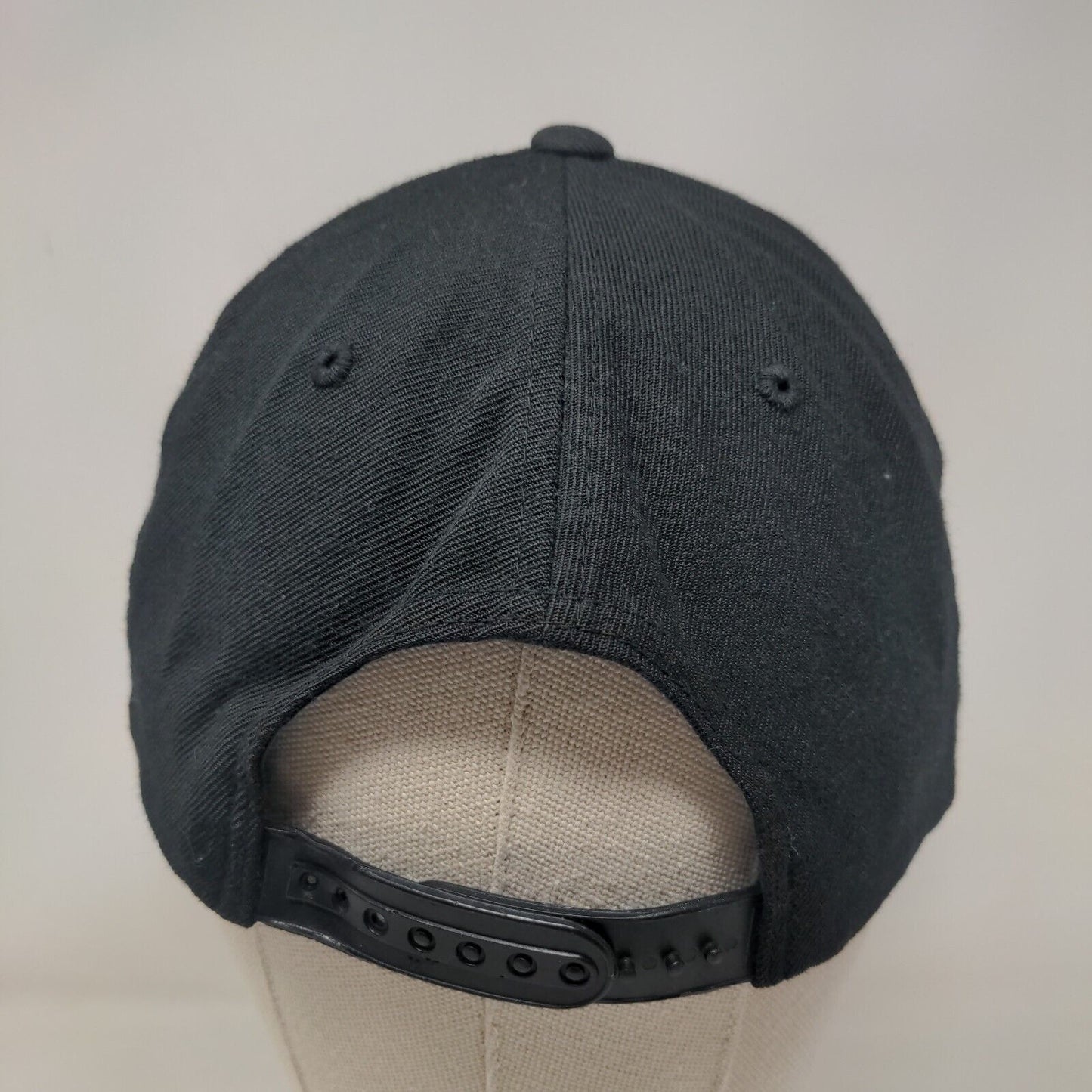 MT Logo Snapback Hat Black One Size Embroidered The Classics Yupoong