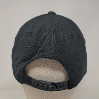 MT Logo Snapback Hat Black One Size Embroidered The Classics Yupoong