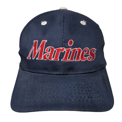 Marines The Few The Proud Slideback Hat Blue OSFA Embroidered Cobra Caps