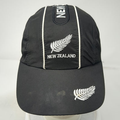 New Zealand Silver Fern Sport Baseball Cap Black One Size Strapback Hat
