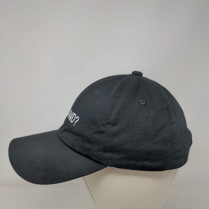 Ok, And? Slideback Hat Black One Size Embroidered Adjustable 6 Panel