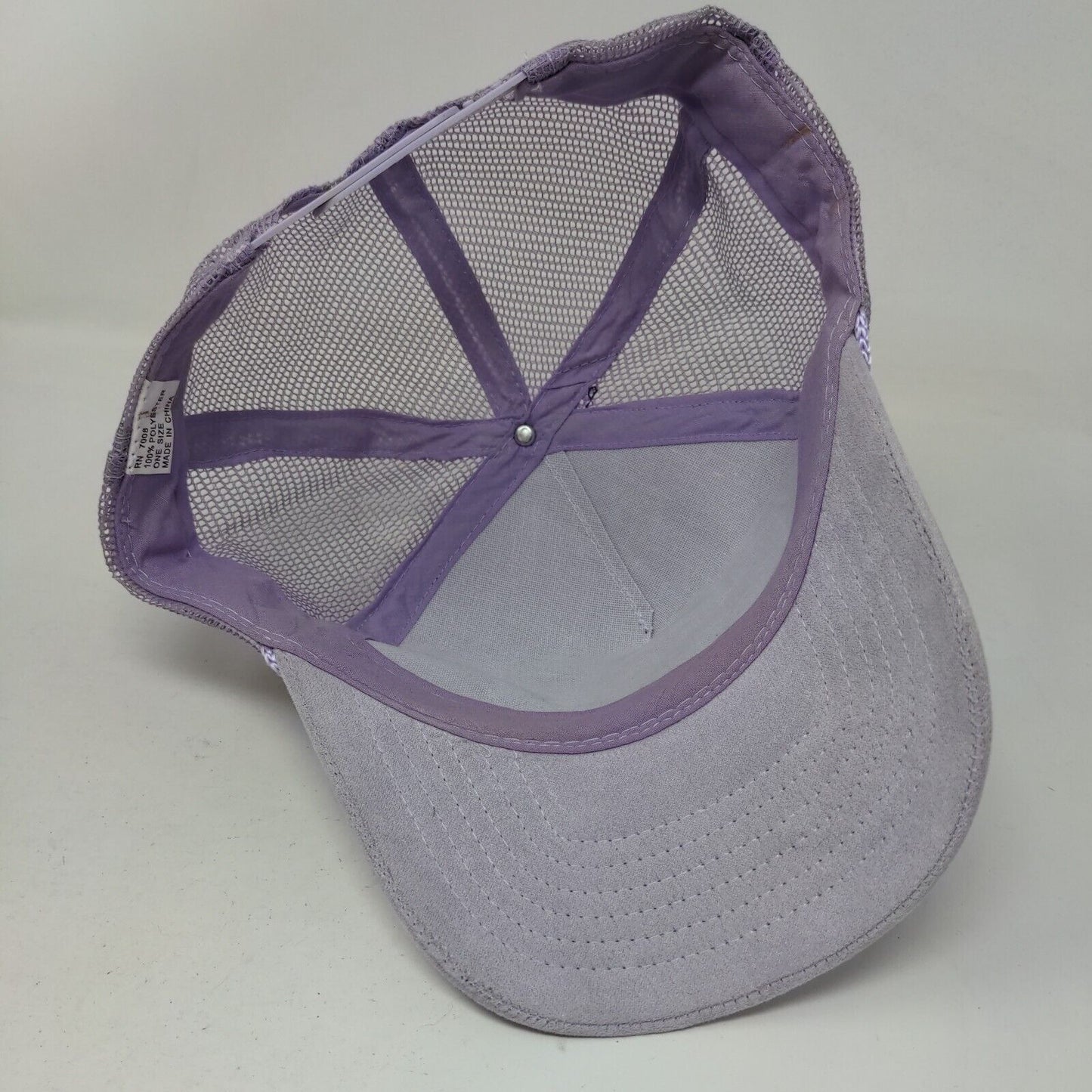 Unbranded Snapback Mesh Back Rope Trucker Hat Purple One Size Blank