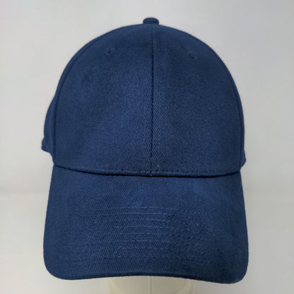 Adidas Men's Fitted Hat Blue Size M/L Blank Cotton Spandex Blend