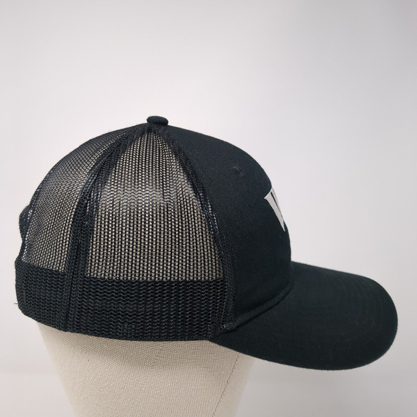 WV Mesh Back Trucker Hat Black One Size Embroidered Port Authority