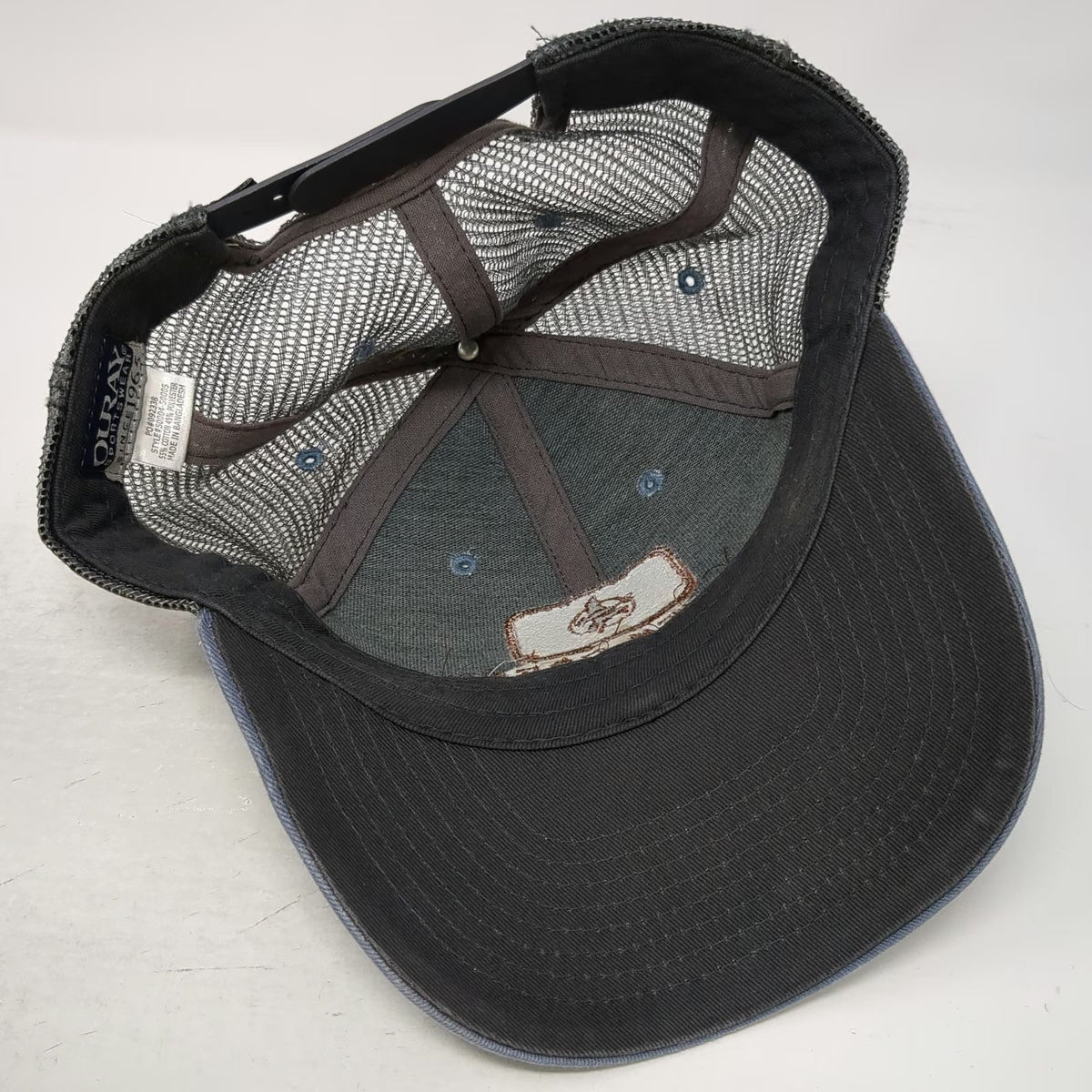Ouray Trucker Hat Blue One Size Silver Creek Outfitters Bird Patch Snapback Mesh