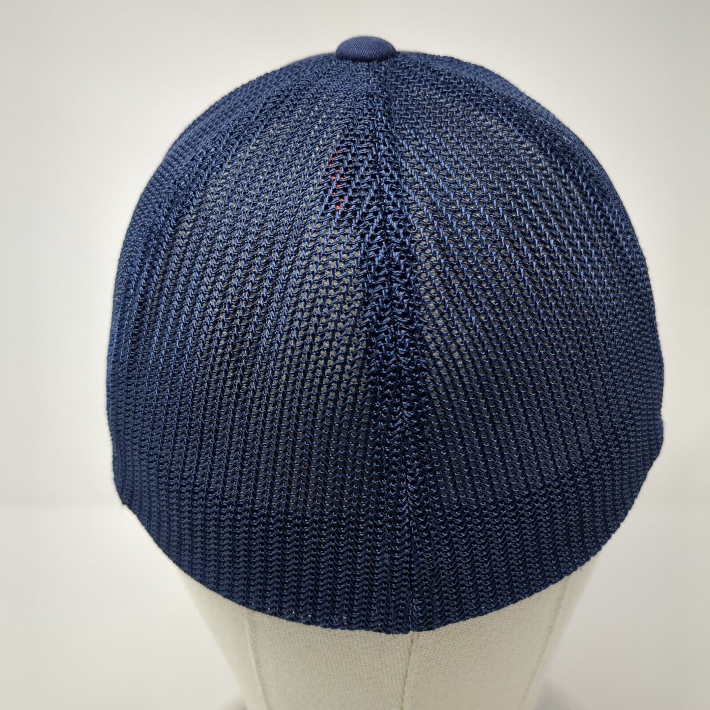 B&J Electric Inc. Fitted Mesh Back Trucker Hat Blue One Size Flexfit