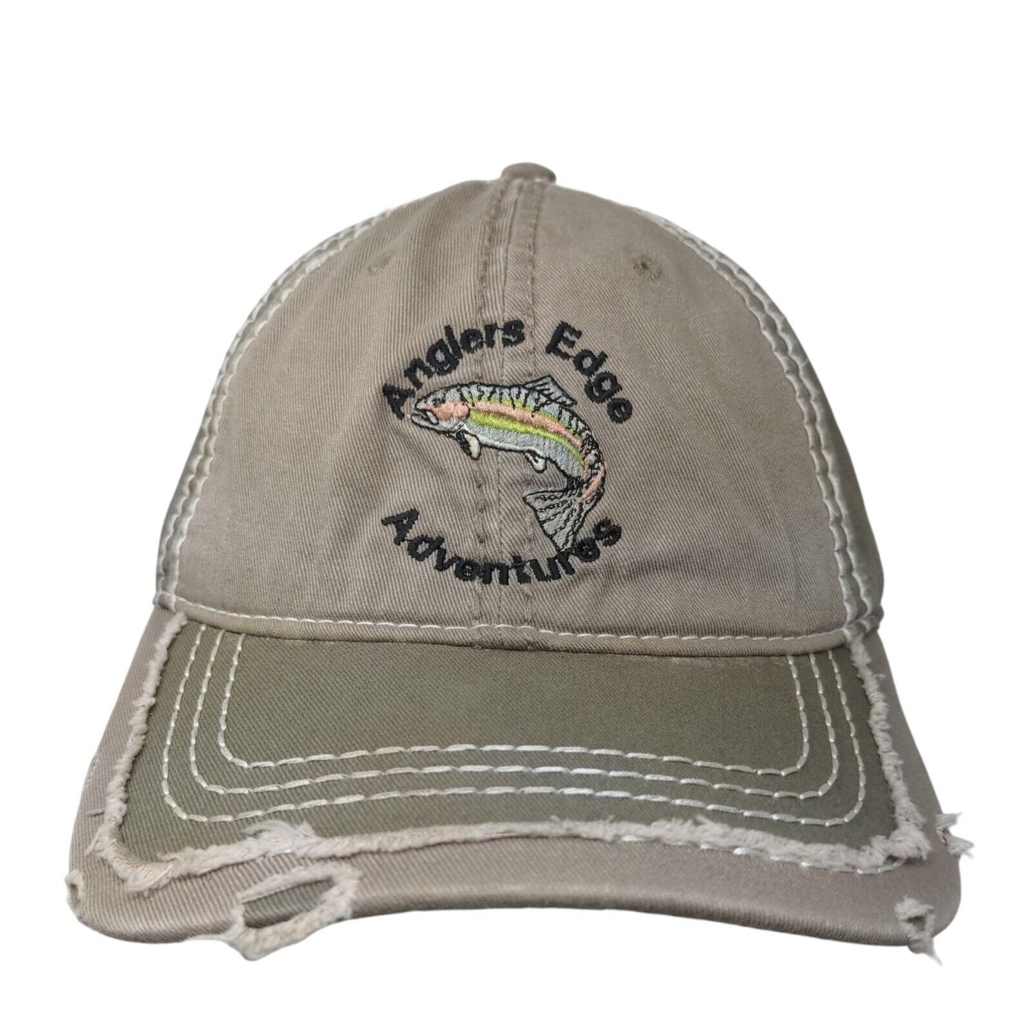 Anglers Edge Adventures Strapback Hat Multicolor OSFM Embroidered Logo Otto