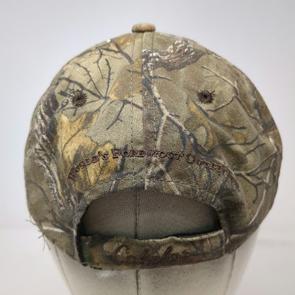 Cabela's Baseball Cap Brown Camo OSFM Strapback Realtree Camouflage Hat Hunting