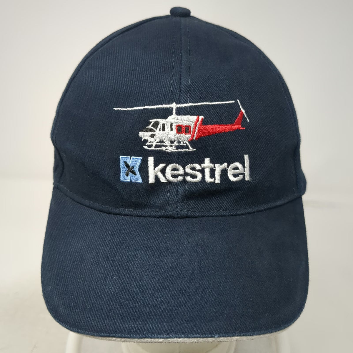Winning Spirit Baseball Cap Blue One Size Helicopter Kestrel Aviation Logo Hat