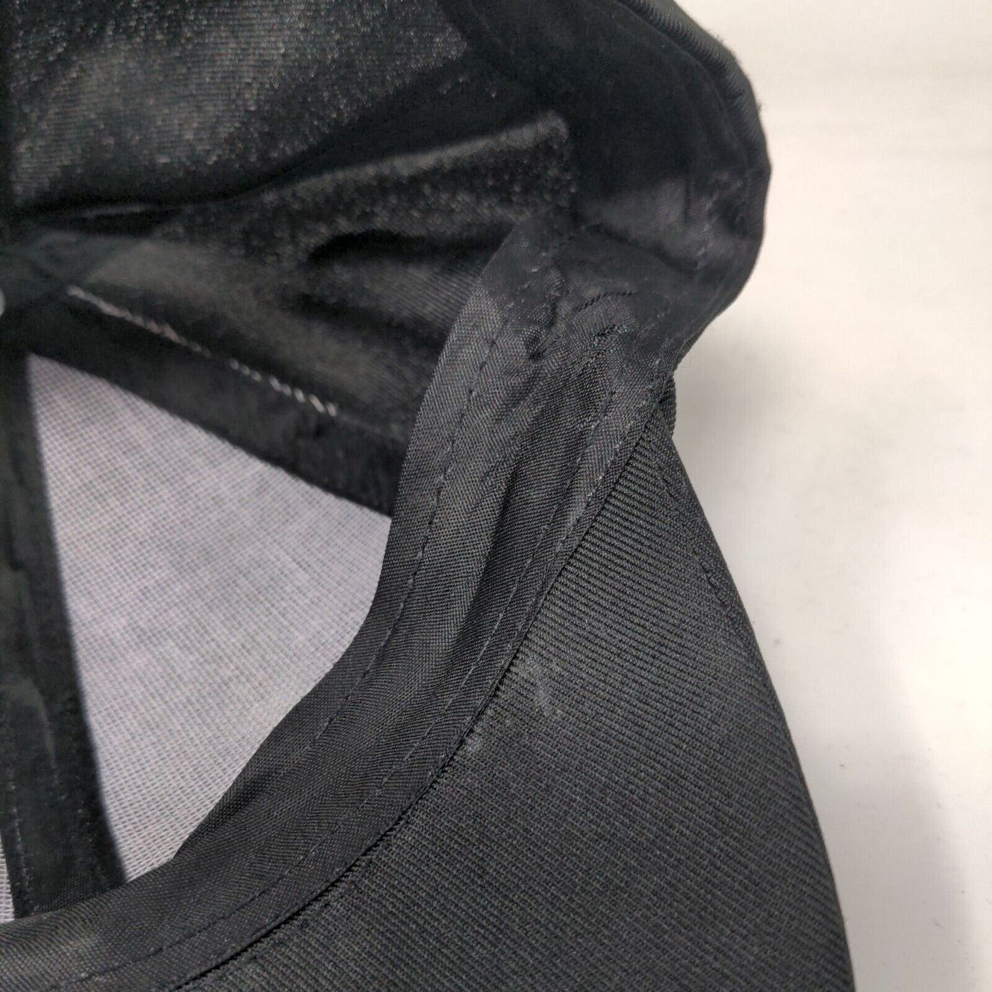 Unbranded Strapback Hat Black One Size Adjustable Blank 6 Panel Solid
