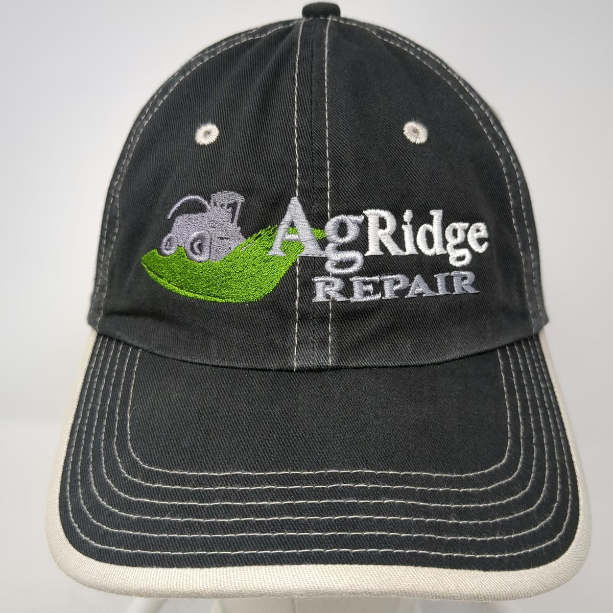 Port Authority Baseball Cap Black One Size AgRidge Repair Tractor Contrast Hat
