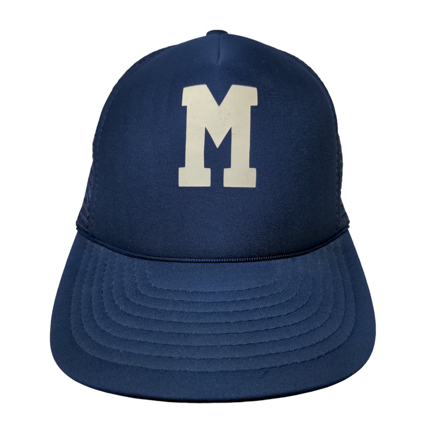 Speedway Men's Snapback Mesh Back Hat Blue OSFA Graphic Big M Logo