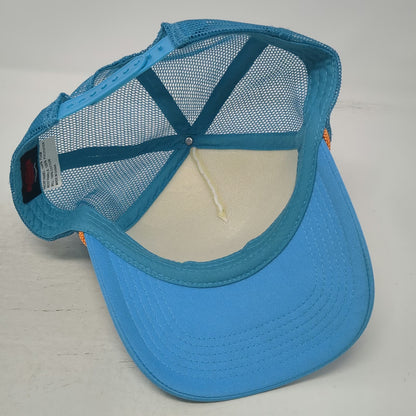 Netflix Stranger Things Thinking Cap Blue Trucker Hat OSFM Snapback Mesh Foam