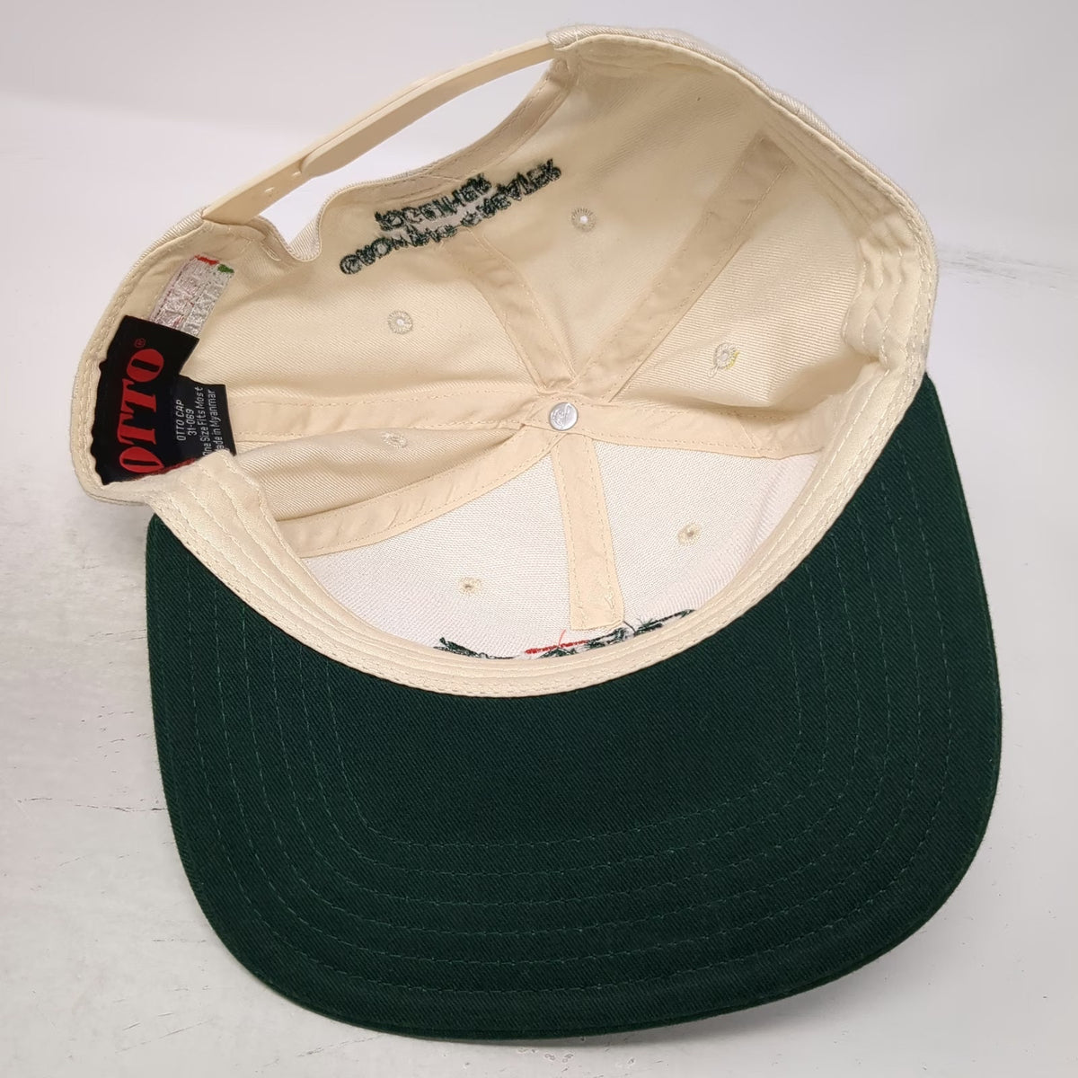 Otto 5 Panel Beige Green One Size I Heart Grass Prime Time Snapback Hat Patch