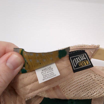 Redfish Lake Lodge Snapback Trucker Hat Green One Size Mesh Back Ahead