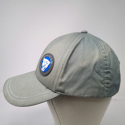 Jaguar Baseball Cap Gray One Size Adjustable Logo Rubber Patch Automotive Hat