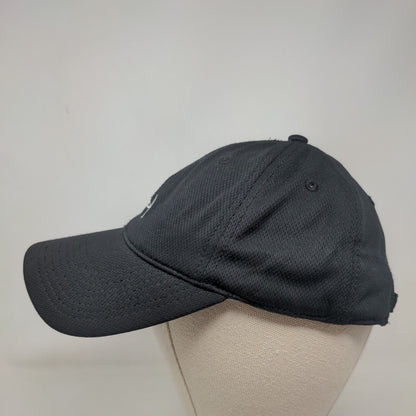 Under Armour Strapback Hat Black One Size Embroidered Logo Adjustable