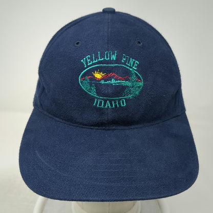 Cotton Deluxe Blue Baseball Cap One Size Idaho Yellow Pine Landscape Hat