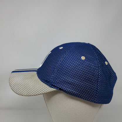 Game Day Strapback Hat Blue White OSFA Indianapolis Colts NFL Embroidered Logo
