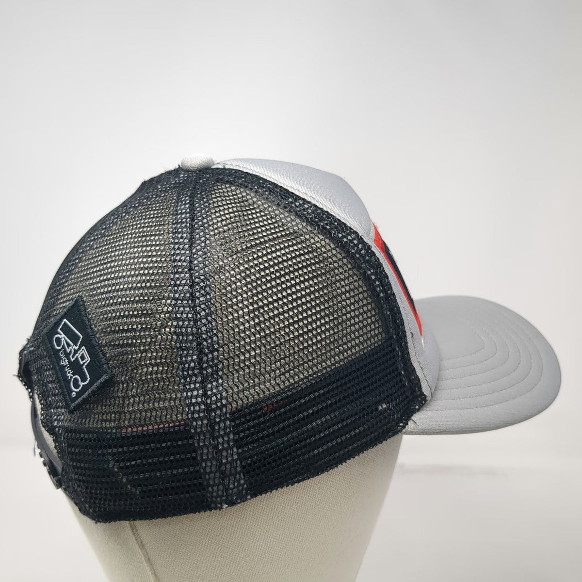 Bigtruck Gray Trucker Hat One Size Snapback Mesh Foam Adventure Mountain Patch