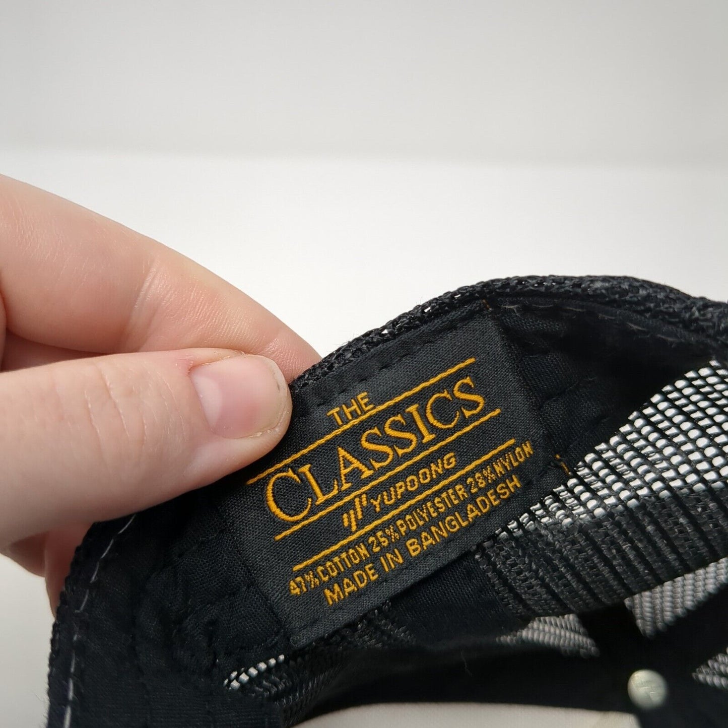 Country Auto Snapback Trucker Hat Black One Size Mesh Back Yupoong