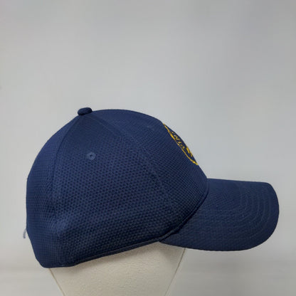 Pine Forest Camp Fitted Hat Blue M/L Embroidered Under Armour 6 Panel