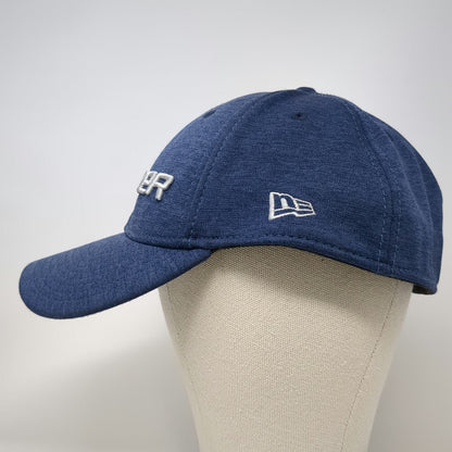 New Era Bauer Hockey Baseball Cap Blue XL Heathered 39THIRTY Stretch Fit Hat