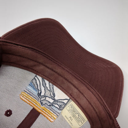 Patagonia Fitz Roy Mountain Snapback Trucker Hat Red One Size Mesh Back