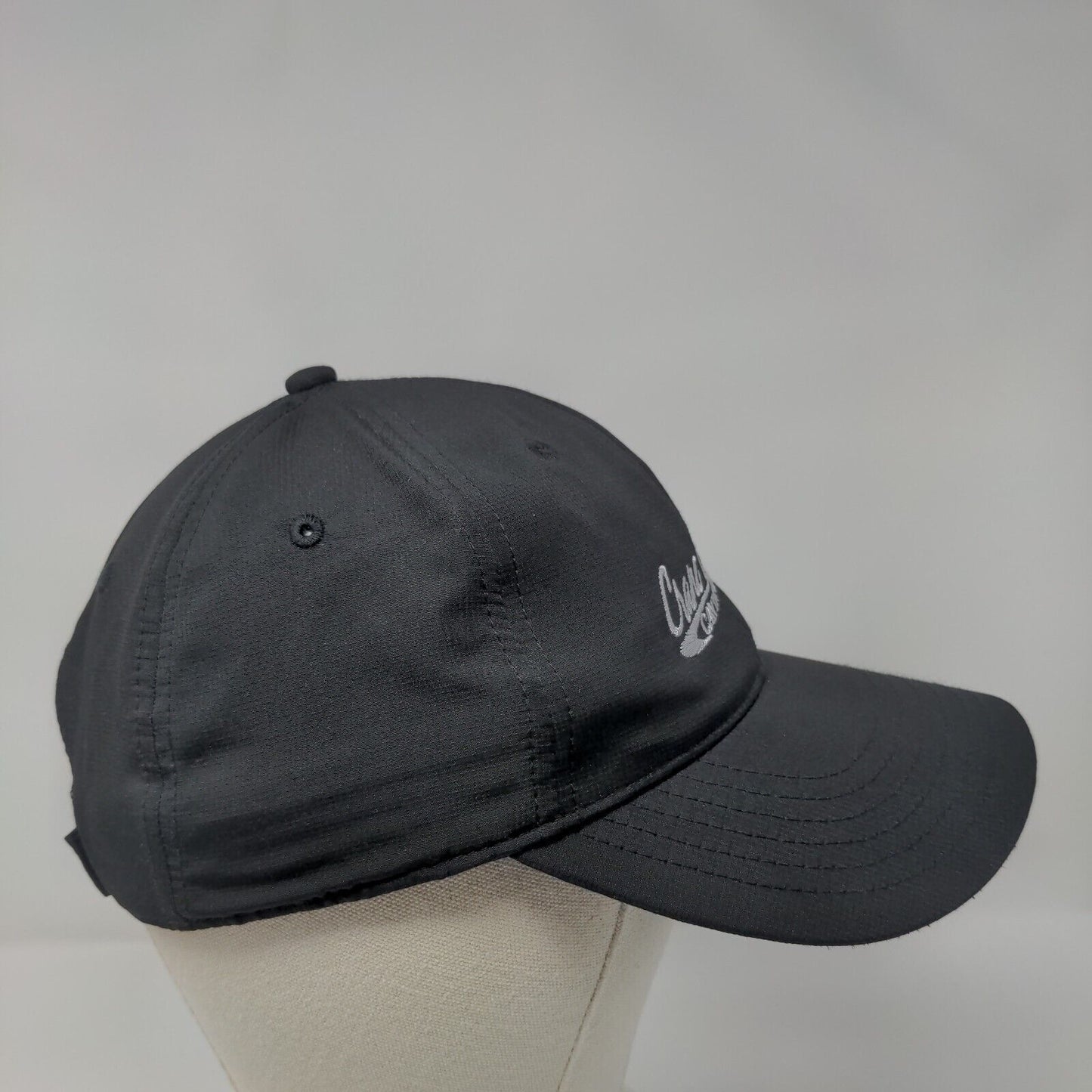 Crane Creek Canyon Classic Strapback Hat Black Adult Outdoor Cap