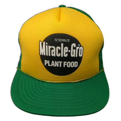 Thunderbird Sportswear Miracle-Gro Green Yellow Trucker Hat Snapback Vintage