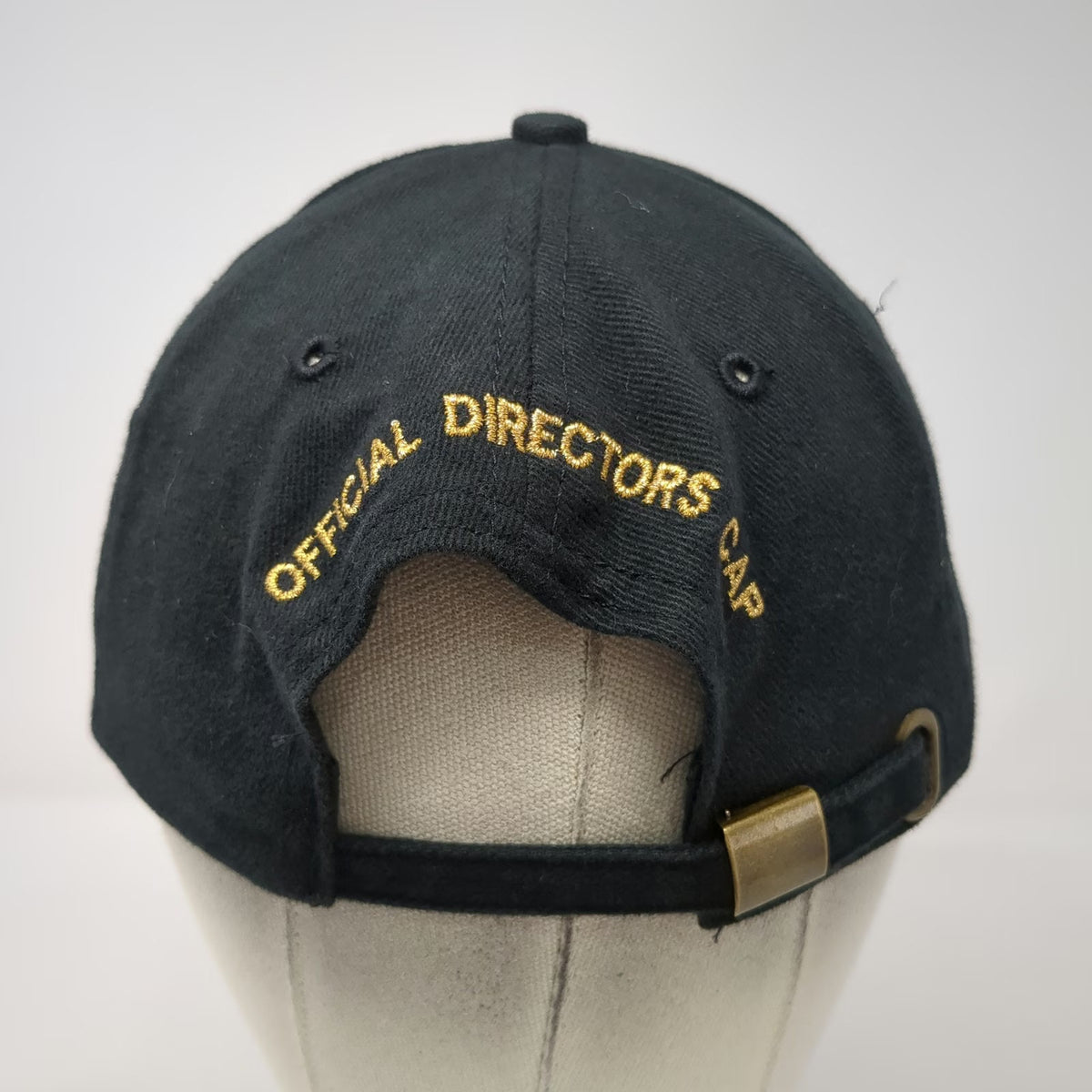 Cotton Deluxe R2PC Road To Park City Black Hat Directors Cap OSFM Gold Slideback