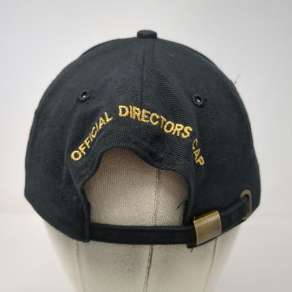 Cotton Deluxe R2PC Road To Park City Black Hat Directors Cap OSFM Gold Slideback