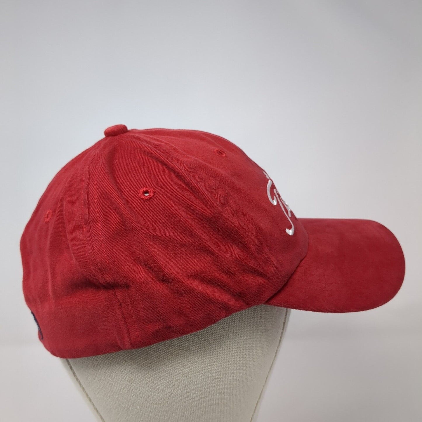 Titleist Fitted Baseball Cap Red OS True Fit Lightweight Embroidered 6 Panel