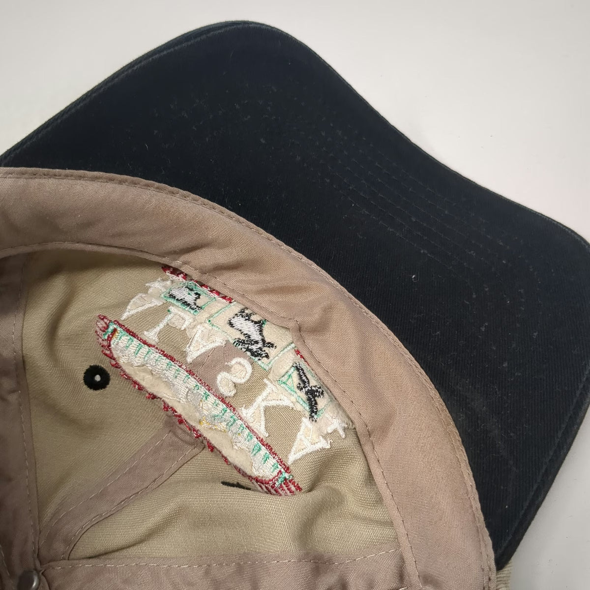Alaska Wildlife Moose Bear Eagle Baseball Cap Beige One Size Slideback Hat