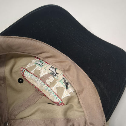 Alaska Wildlife Moose Bear Eagle Baseball Cap Beige One Size Slideback Hat