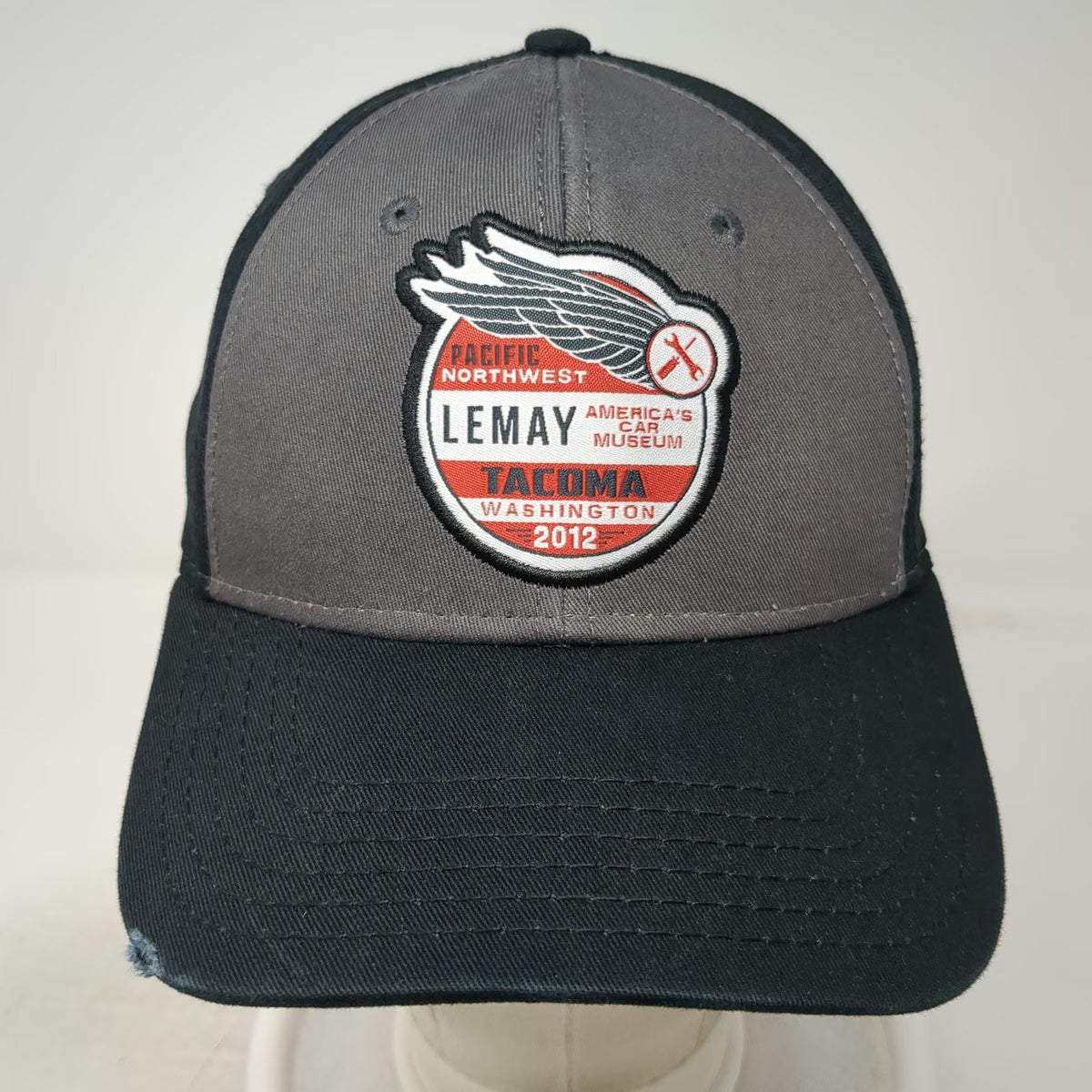 OTTO Baseball Cap Black Gray One Size LeMay Car Museum Tacoma 2012 Winged Hat