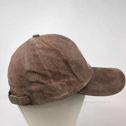 Dutch Harbor Gear Baseball Cap Brown One Size Suede Slideback Alaska State Hat