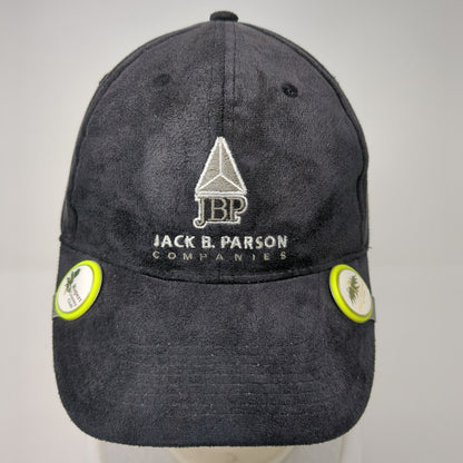 Jack B. Parson Companies Strapback Hat Black One Size Adjustable Hoxer Headwear