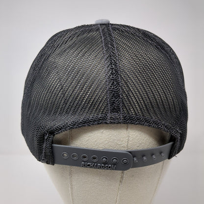 Stoltz Snapback Trucker Hat Gray M/L Adjustable Mesh Back 6 Panel Richardson