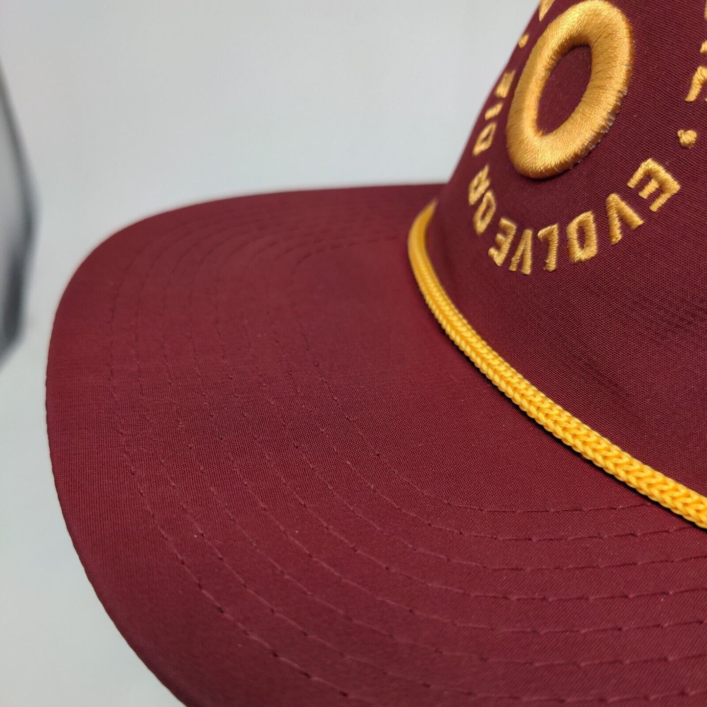 Evolve Or Die Snapback Rope Hat Red One Size Embroidered Pukka Inc