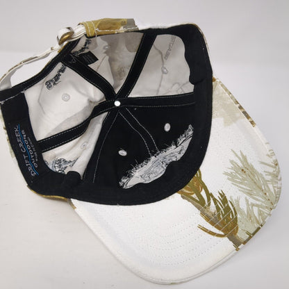 Wild Strawberry Lodge Sitka Alaska Slideback Hat Camouflage One Size Drift Creek