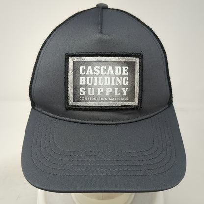 Sport-Tek Trucker Hat Gray OSFM Cascade Building Supply Construction Snapback