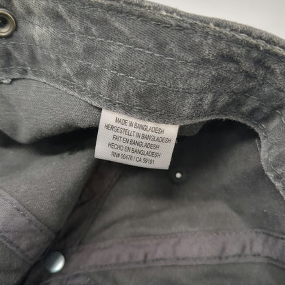 American Needle Baseball Cap Gray One Size SPY Logo Slideback Washed Cotton Hat