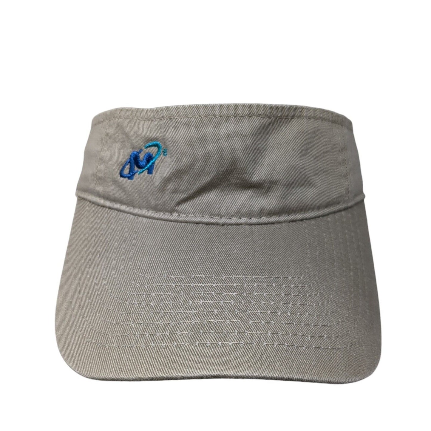 Port & Company Strapback Sun Visor Hat Tan OSFA Embroidered Volunteer