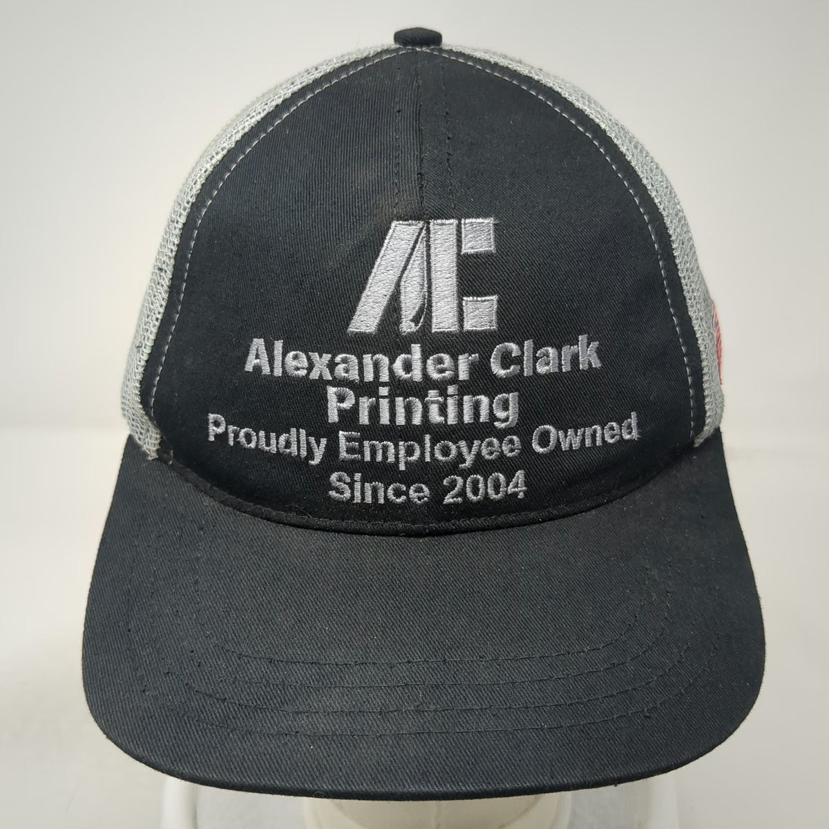 The Company Hat Trucker Hat Black OSFM Mesh Snapback Made USA Alexander Clark