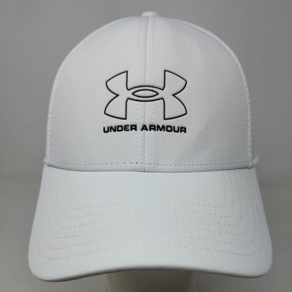 Under Armour Men's Fitted Iso Chill Hat White Size L/XL Logo