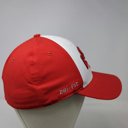 Nike Baseball Cap Red OS NCAA New Mexico Lobos Mascot Logo Dri-Fit Fitted Hat