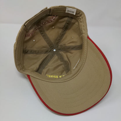 National Geographic Adventure Strapback Hat Tan OSFA Adjustable Embroidered