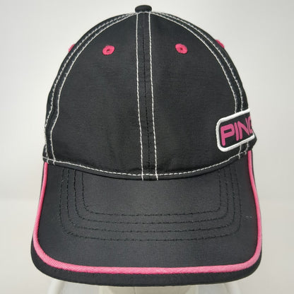 PING Baseball Cap Black Pink White One Size Performance Golf Contrast Stitch Hat