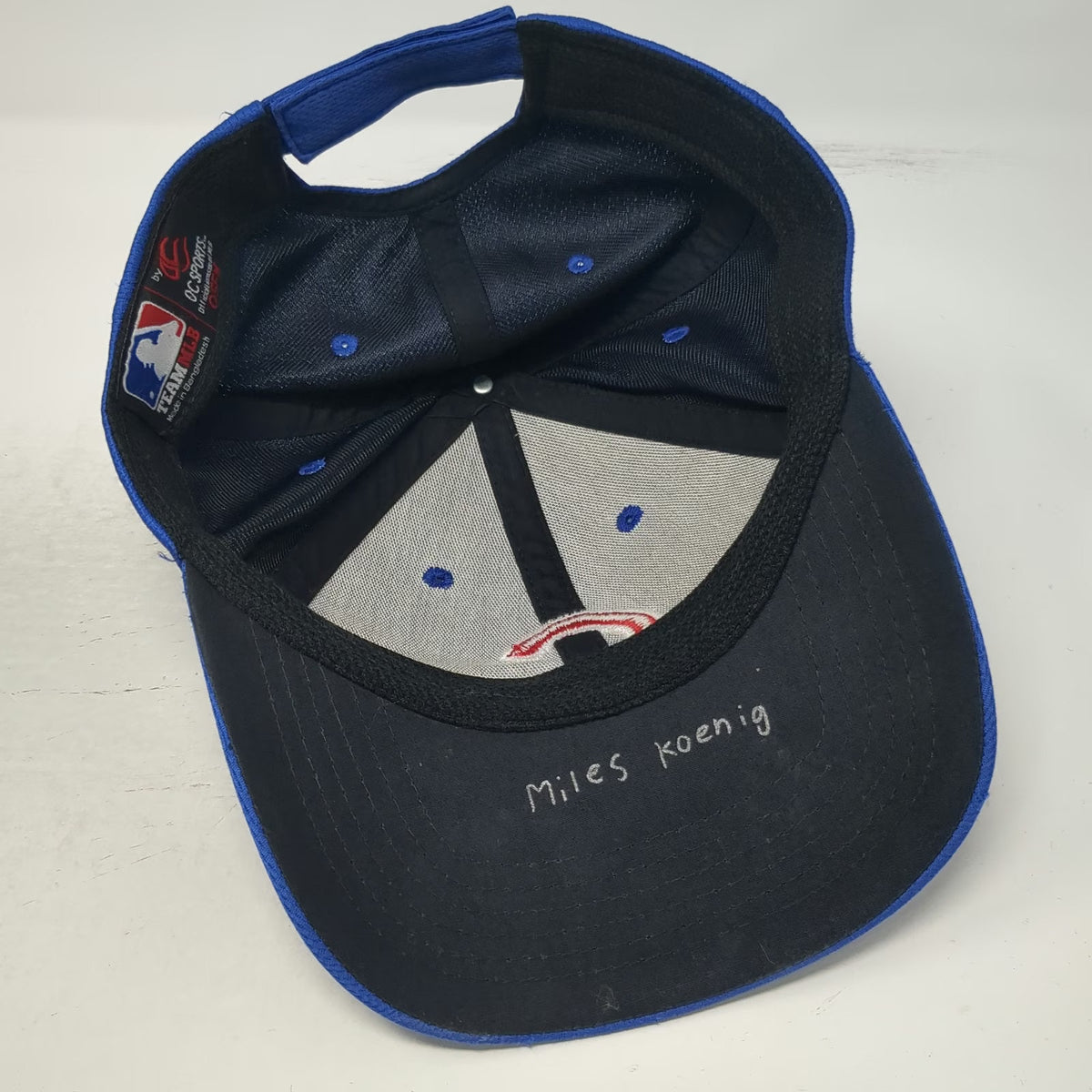 OC Sports MLB Chicago Cubs Baseball Cap Blue One Size Strapback Team Logo Hat